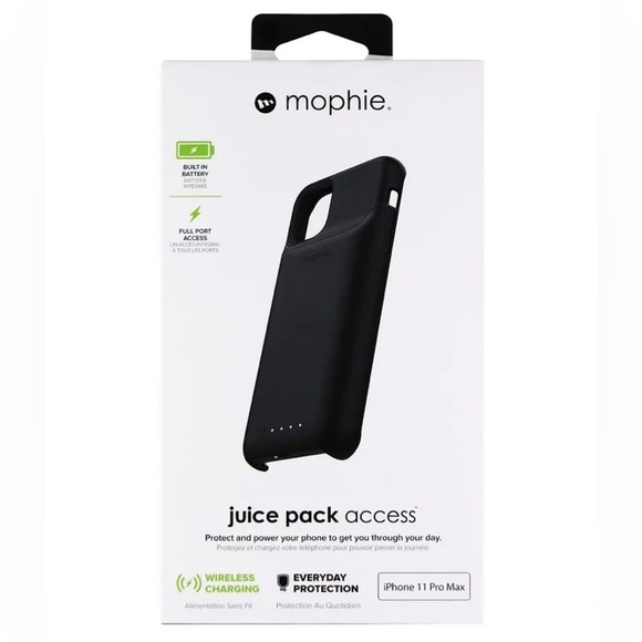 NEW Mophie Charging Battery Case for Apple iPhone 11 Pro Max - Black - Picture 1 of 7